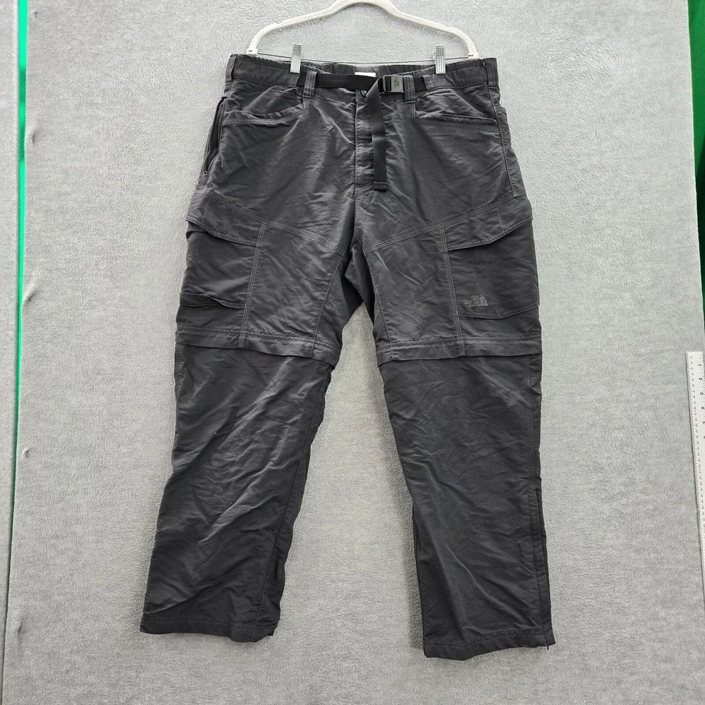 The North Face Men Activewear Pants 38 Black Convertible Shorts 30